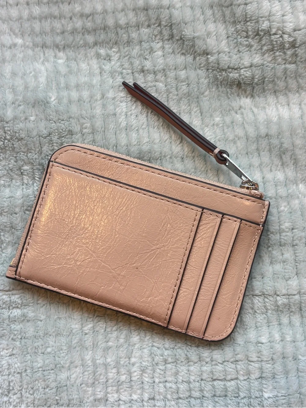 T Monogram Leather Card Case